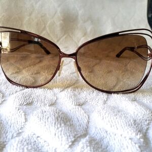 Roberto Cavalli Dark Brown Clerodendro Oversized RC526S 48F